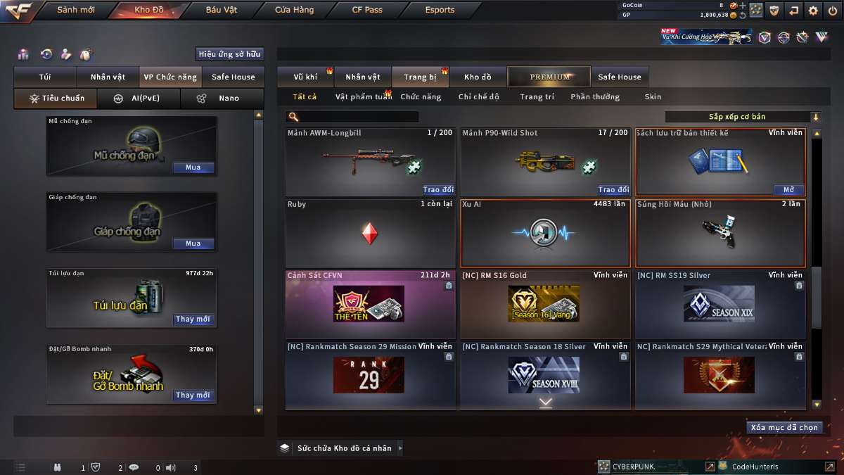 shop acc cf uy tin gia re